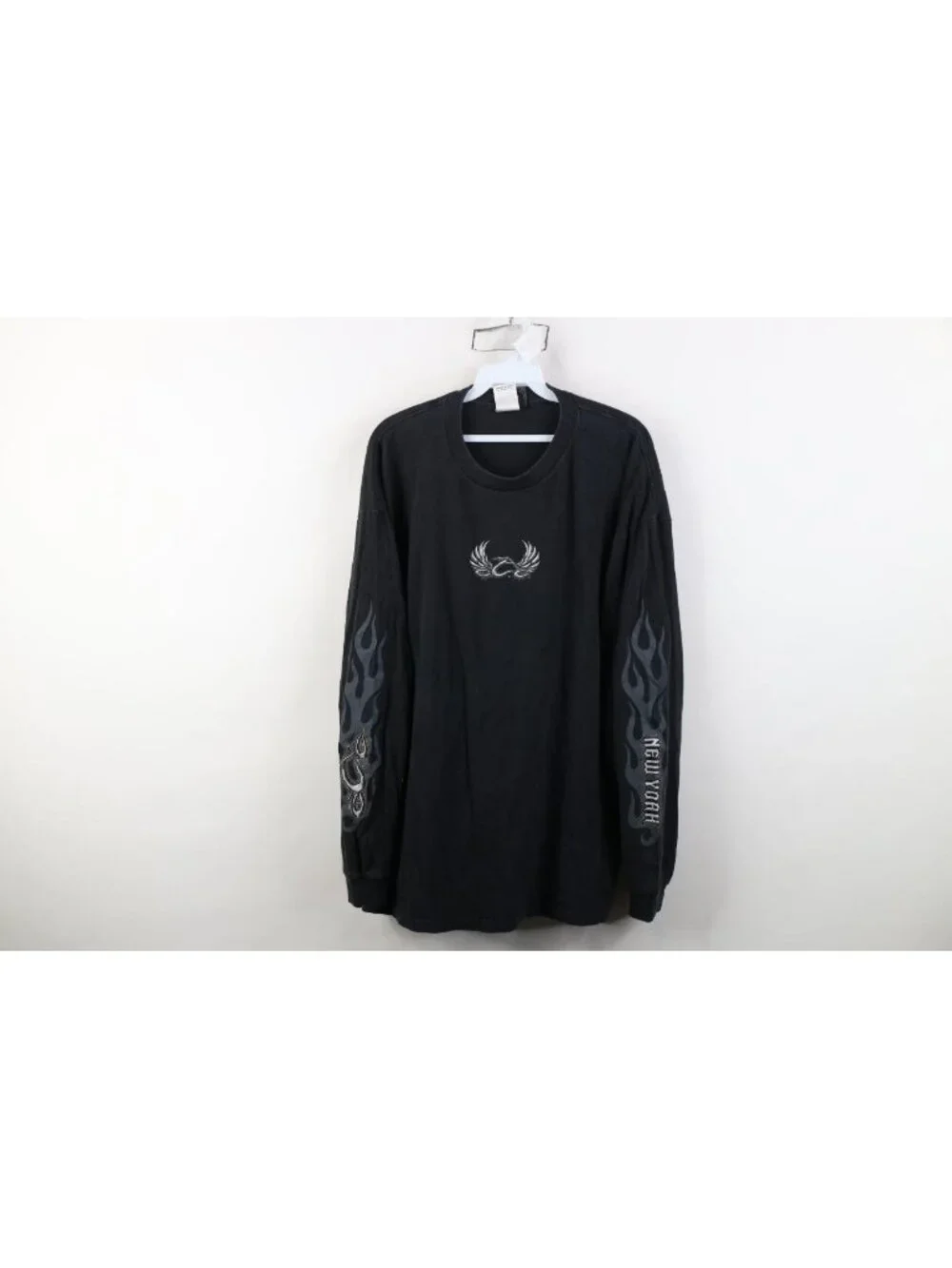 Vtg Orange County Choppers New York Mens 2XL Tribal Flames Long Sleeve T-Shirt